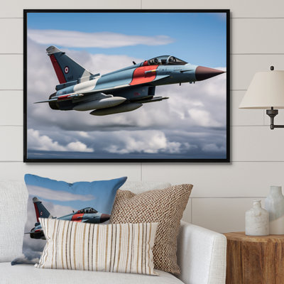 Avion de chasse militaire II sur toile
