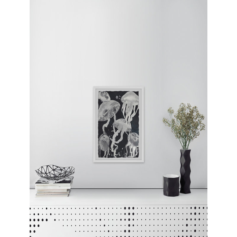 «Jellyfish III», reproduction encadrée, H 18 po x l 12 po x P 1,5 po