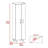 Halifax 2-Door Rectangle Closet Pantry Light Gray And White-1955440541