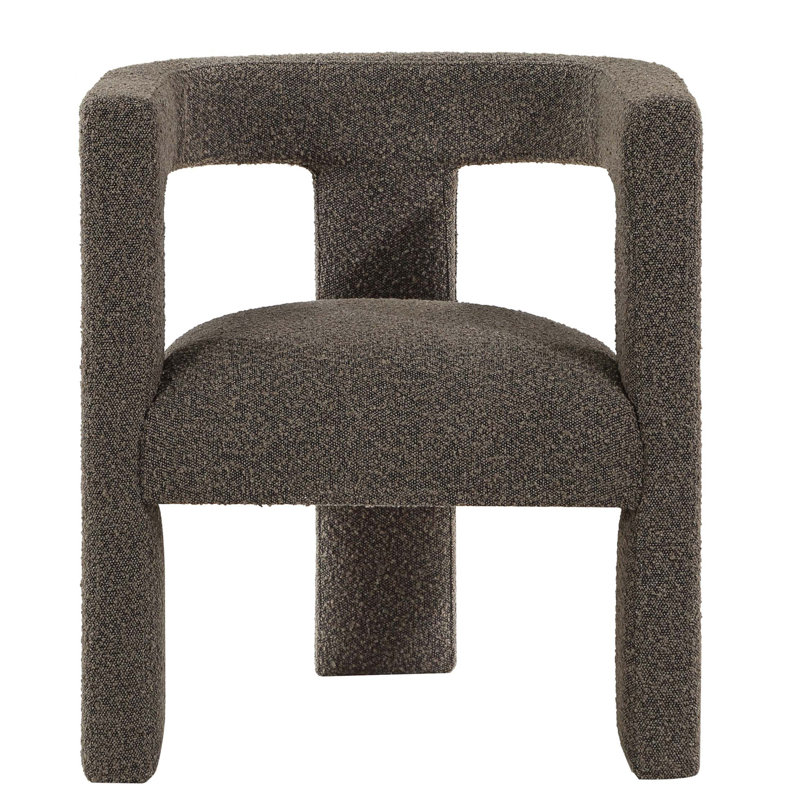 Chaise d'appoint rembourrée Mckinley, Chocolat