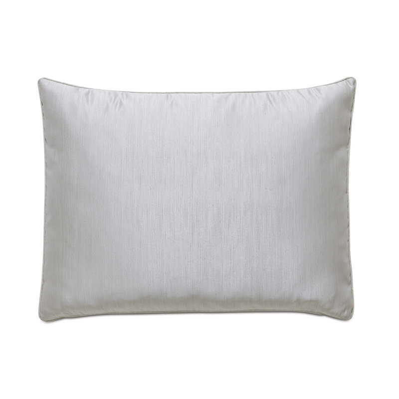 Vionnet Lucent Polyester Zipper Sham, Standard, Lucent Silver
