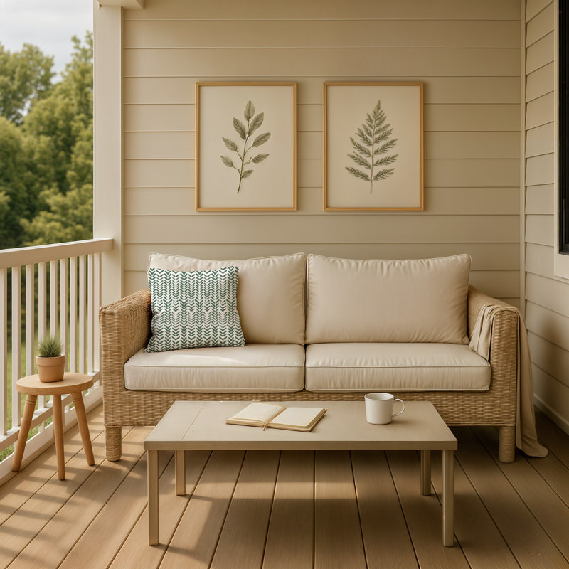 Outdoor Reversible Throw Pillow, Green, 18" x 18"