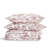 Iria Red/White Standard Cotton Reversible Quilt Set-752976588