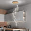 Lustre moderne à 5 lumières DEL en acrylique à intensité variable dorée-1823676524-1823676528-1823676521