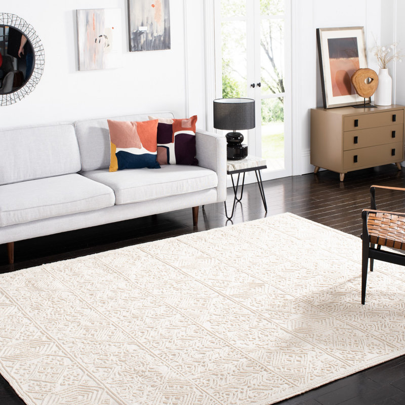 Tapis oriental en laine touffeté à la main Oriental, Rectangle 5 pi x 8 pi