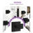 Obsidian 4 Pieces Bathroom Hardware Accessories Set With Towel Holder, Roll Paper Holder, Hook, Towel Ring, Matte Black-121610188