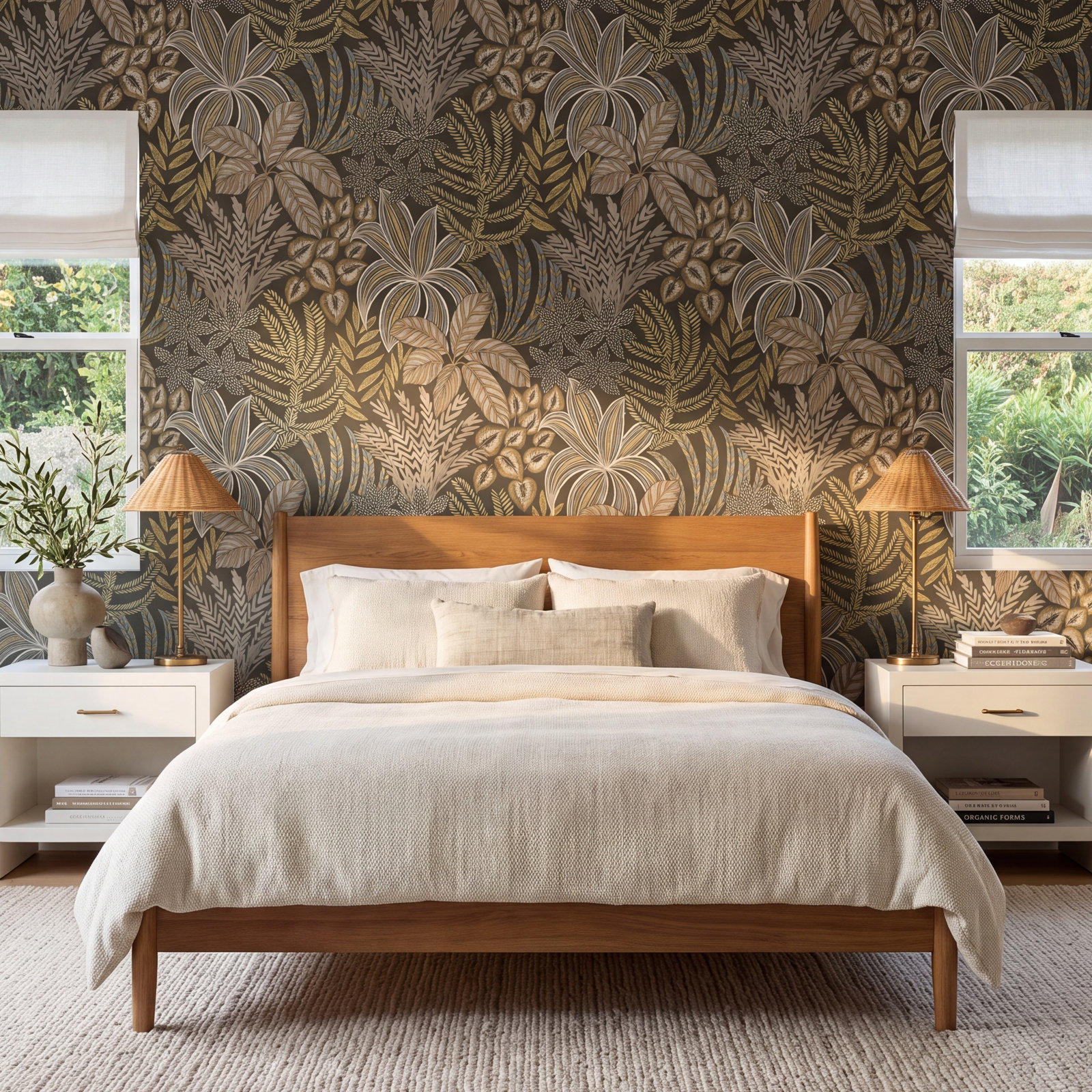 Ackland Floral Wallpaper, Brown