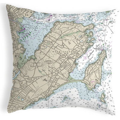 Outdoor Reversible Throw Pillow