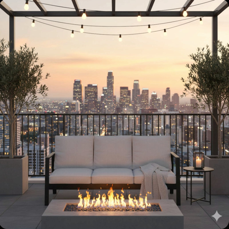 Canapé de patio 75 po 3 places en aluminium toutes saisons