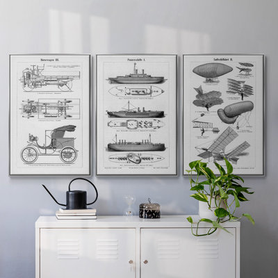 " Industrial Flight " 3 - Pieces