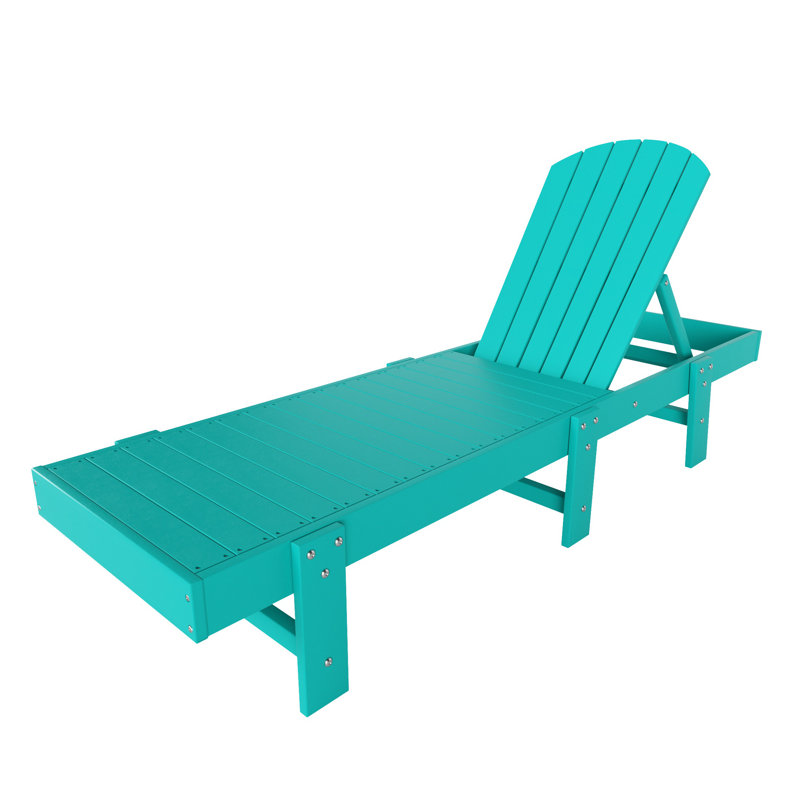 Méridienne inclinable en poly 77,7 po, Turquoise