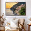 Plage "Positano Seaside Town", reproduction sur toile-101455983
