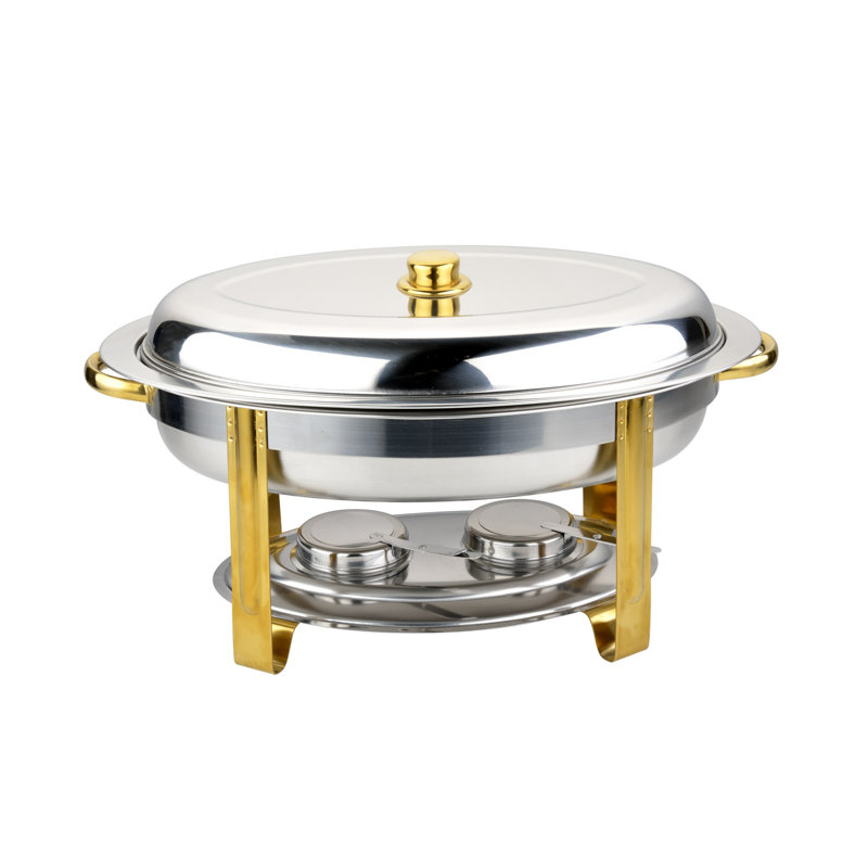 CAC Stainless Luminous Chafer Oval 6QT, 6QT