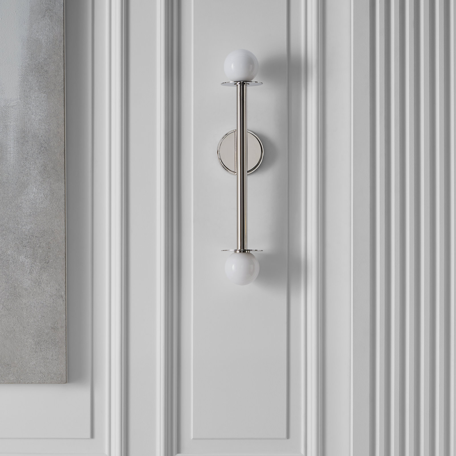 Allegra 2-Light Wall Sconce, Polished Nickel