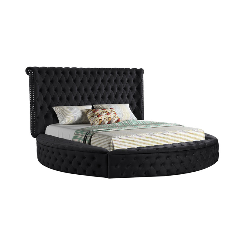 Ensemble de chambre avec rangement 6 pièces Taner, Très grand, Noir