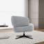Fauteuil demi-tonneau pivotant rembourré-133209524