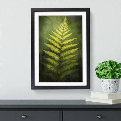 Fern Leaf Romanticism Art - Framed Print