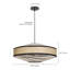 Luminaire suspendu tambour 1 lumière-1333012794