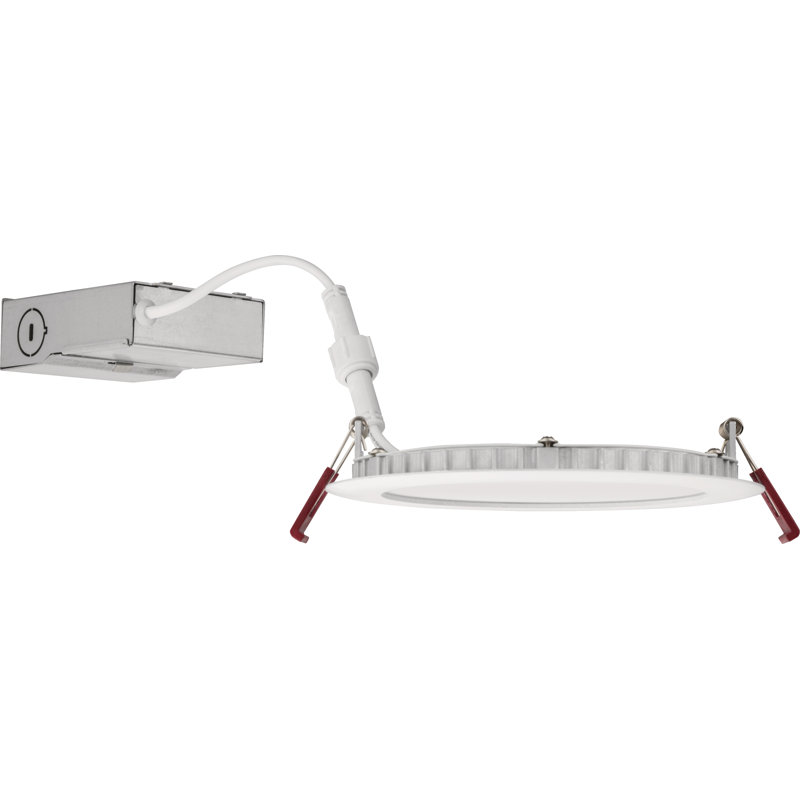 Wafer 6'' Air-Tight Standard Recessed Lighting Kit, Matte White