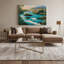 Hawaiian River Flows Grey Canvas Wall Art-1410748194