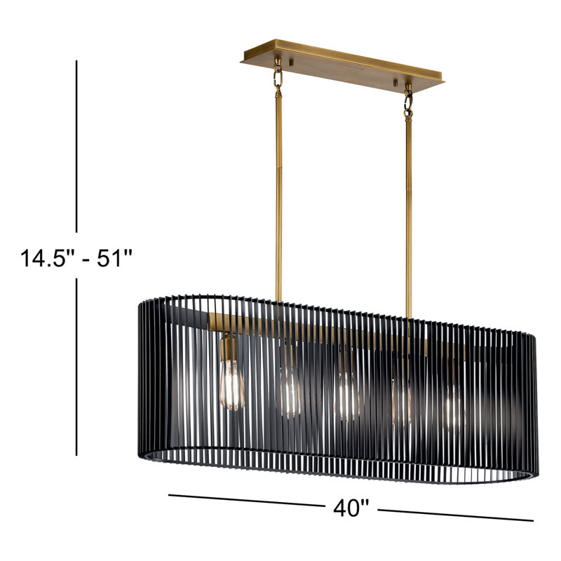 Kichler Linara 5 - Light Kitchen Island Linear Pendant
