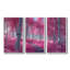 Bouleaux roses, chemin forestier, Panorama III, ensemble d'art mural forêt-107201417-107201420