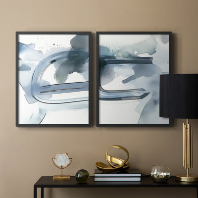 Série ABSTRACT DCCXI - Reproduction encadrée de qualité supérieure - prête à être accrochée - aucun clou requis - aucun clou requis