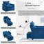 Fauteuil convertible en velours-1030213897