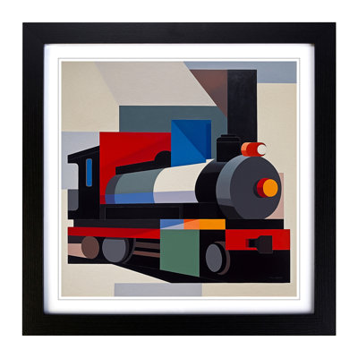 Train Suprematism No.1 - Framed Print