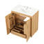 30" Bathroom Vanity With Sink Combo, Multi-Functional Bathroom Cabinet With Doors And Drawer,  MDF Board, Natural