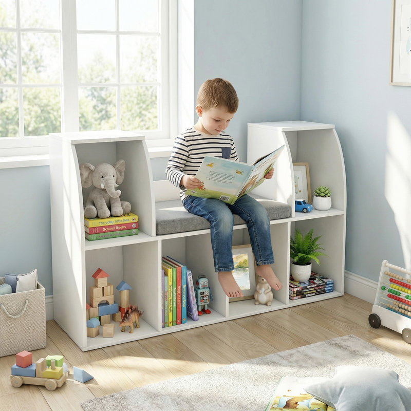 Prasad 25'' H X 40'' W Cube Bookcase