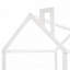 Structure de lit en bois avec clôture-738509981