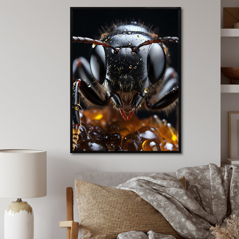 Ait Ant Delicate Explorer I - reproduction sur toile, H 20 po x l 12 po x P 1 po, Toile avec cadre flottant noir