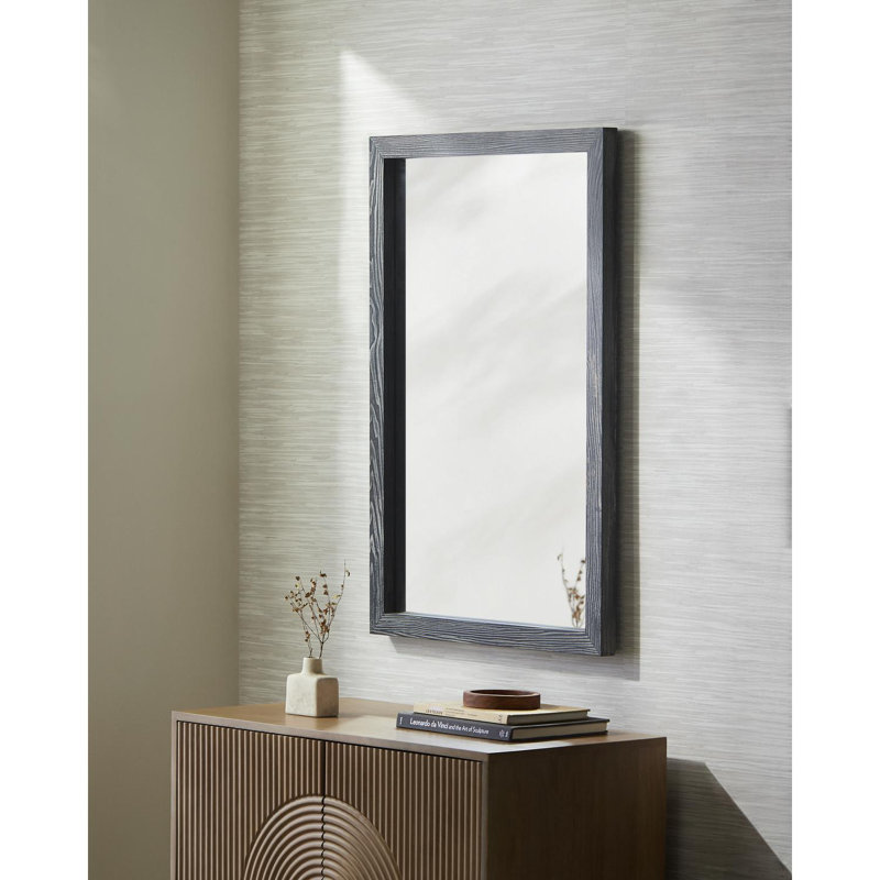 Miroir Brecksville, Noir antique, 35 po x 24 po