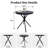 Modern Tempered Glass Side Table with Iron Frame