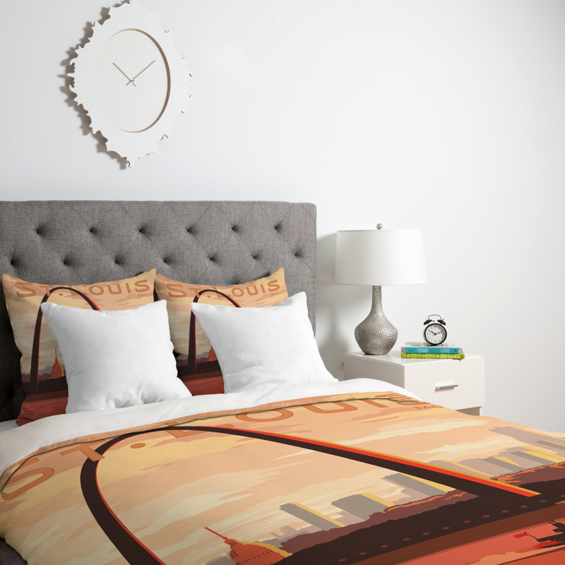 Housse de couette Saint Louis, Housse de couette pour lit simple, Poids léger