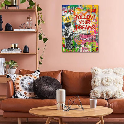 Novatique, art mural graffiti, art mural, art de rue, impression sur toile, peinture pop moderne, affiches graffiti, salon, chambre à coucher, 12 po x 16 po