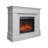 44" Electric Fireplace with Mantel for Living Room or Bedroom,23" Fireplace Insert Heater, Realistic Log and Flame Effect, Remote Control, Timer