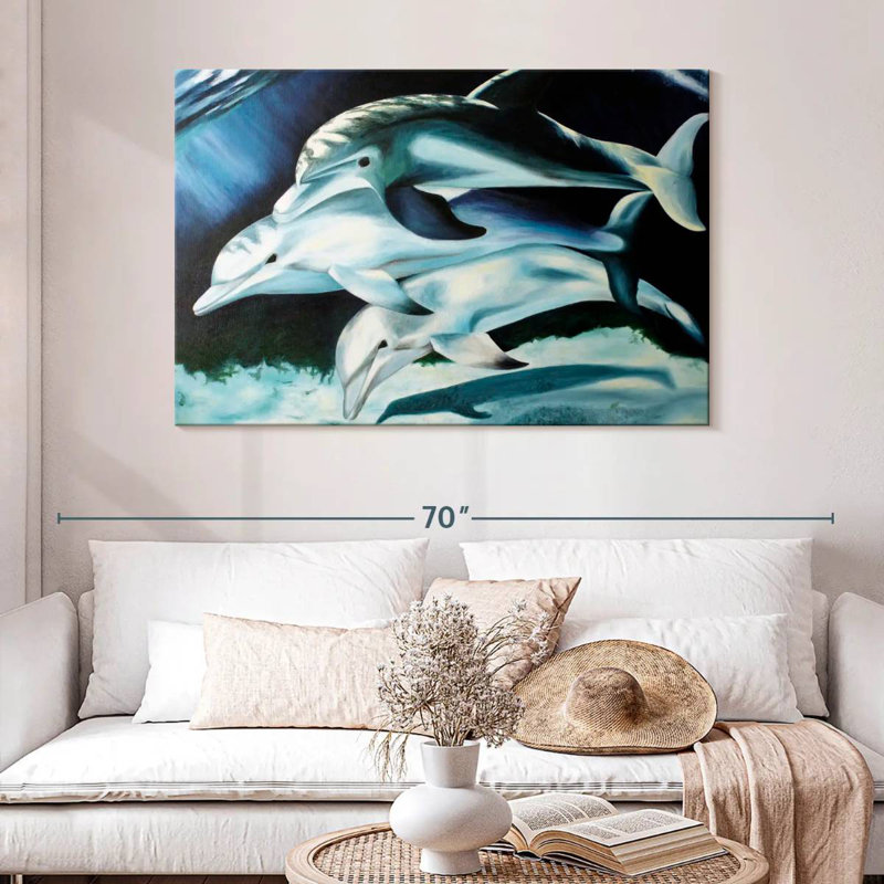 Brampt Dolphin Trio, 32" H x 48" W