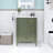 Modern 24" Single Bathroom Vanity With Ceramic Sink-604188238