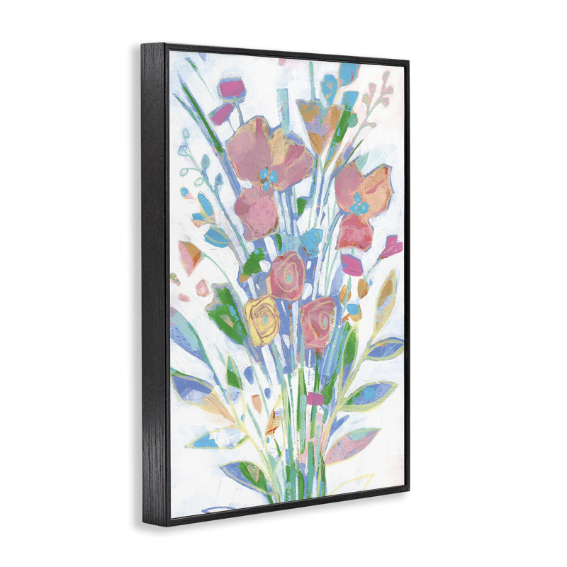 Giclée encadrée pastel, joyeuse, par Stephanie Fielden, H 18 po x l 12 po, Giclée encadrée noir minuit