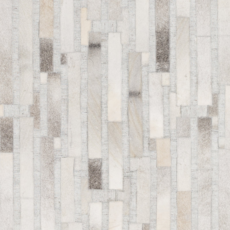 Tapis gris clair Armando, Carré 8 pi