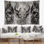 Tapisserie croquis de tatouage 3 demons Abstract-28503947