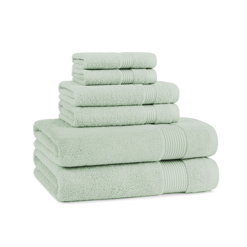 Brendle 6pc Bath Towel Set, Silt Green