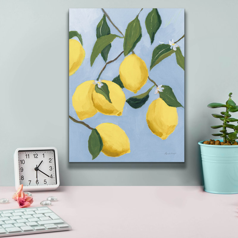 Toile épique «Lemon Tree Light» par Pamela Munger, H 16 po x l 12 po x P 0,75 po