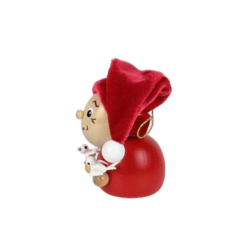 Jobanny 3.5'' Wood Hanging Figurine Ornament