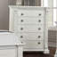 Commode traditionnelle Promenade, blanc brossé