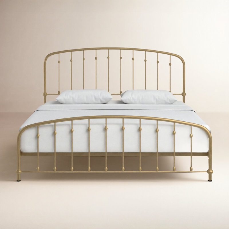 Lit en métal Wadsworth, Très grand, Bronze antique