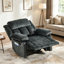 Fauteuil inclinable manuel en microfibre de 38,58 po de largeur avec rembourrage rembourré et poche de rangement latérale (ensemble de 2)-234985625