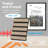 2Pcs 16''x104'' Wood Look Acoustic Wall Paneling,3D Sound proof Slat Wall Panels for Interior Wall Decor（23 sq.ft./Case）-102493868